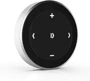 Satechi Bluetooth Media Button with Steering Wheel Mount – Wireless Music & Volume Control for iPhone, iPad, MacBook, Android, Car & Bike Audio Systems