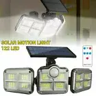 Bright LED Solar Flood Light Outdoor Garden Motion Sensor Security Wall Lamp