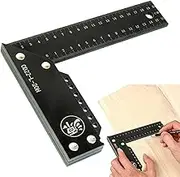 Machinist Square | Carpenter Tools Woodworking Square Ruler L-Squares - Metal Ruler, Straight Edge Tool, Square Tool for Craft Enthusiasts, Professional Woodwork