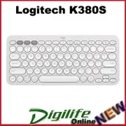 Logitech Pebble Keys 2 K380S Slim Bluetooth Wireless Keyboard - Tonal White