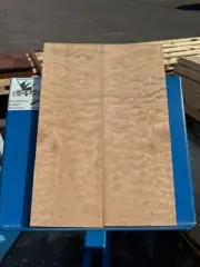 Quilted Maple 1/2"Quilt DENSE Bookmatch KD Big Leaf 20"x14"x.5" Fig Carve Top