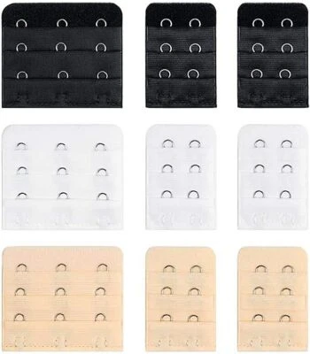 3ROW 1,2,3Hook Bra Extender Bra Strap Strapless Underwear Maternity Bra Extender