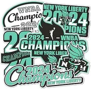 Desert Cactus New York Liberty Stickers WNBA Women's National Basketball Association Officially Licensed Sticker Vinyl Decal Laptop Water Bottle Car Scrapbook (Type 2-1 2024 Championship)