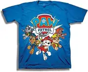 Paw Patrol Little Boys' Toddler Group T-Shirt, Royal, 2T