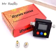 SURECOM SW102s Power Frequency SWR Meter SO239 & 2 RF Adapter Connectors Tester