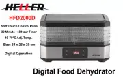 Heller 34cm 350W Digital Food Dehydrator/Preserver/Dryer+5 Trays HFD2000D-NEW