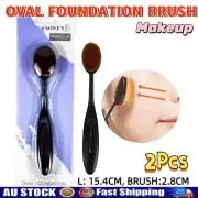 2Pcs Oval Contour Makeup Beauty Cosmetic Blending Foundation Powder Brush 16cm