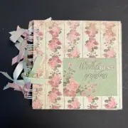 BEST GRANDMA Handmade 6x6 Scrapbook Chipboard Album - 10 Pgs Just Add Pictures