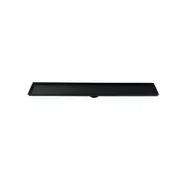 Radiant Tile Insert Linear Shower Grate - 100mm width - Matte Black - 600mm (74mm Outlet)