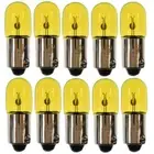44, 6.3V .25A T3 1/4, Small Bayonet Base Lamp Light Bulb - Yellow - Box of 10