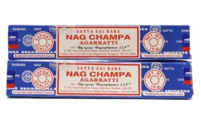 Satya Nagchampa - Nag Champa Agarbatti Incense Sticks, 15 g Pack of 2.