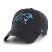 47 Brand Carolina Panthers Hat Black Strapback YOUTH Adjustable Cap NEW
