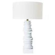 CAFE LIGHTING Mendoza Table Lamp - White with White Shade