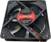Evercool 120mm x 38mm EC12038HH12BP Computer Case Ball Bearing Fan 4-Pin PWM