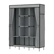 Artiss Large Portable Clothes Closet Wardrobe with Shelf Grey
