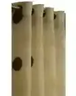 Per panel - Beautiful Light Brown Poco Dot Sheer Panel - 60"W x 96"H
