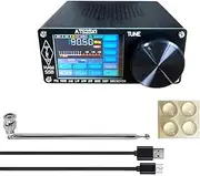 Ats-25X1 Black Wireless Receiver Aluminum Alloy Wireless Receiver Full Band Radio Adjustable Brightness with 2.4 Inch Touchable Color Screen