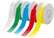MetieFasia Labeling Tapes for D11 Label Printer, 5 Rolls Replacement Tapes for Office and Home