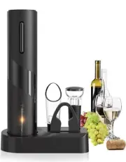 Electric Wine Bottle Opener Auto Red Wine Corkscrew Rechargeable Wine Opener