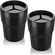 FIOTOK Cup Holder Glove Box Car Mini Trash Bin Car Trash Can Auto Holder Cap Mounts 2 Pack