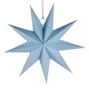 3D 30cm Nine-pointed Paper Star Lantern - Sky Blue