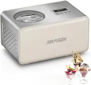 2.1-Quart Ice Cream Maker Machine with Built-In Compressor, No Pre-Freezing Requ