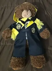 Brand New Harry Potter Hufflepuff Build A Bear With Wizard Uniform, Hood & Scarf