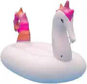 White Seahorse Shape Swimming Ring, Pool Float Raft Lounge for Adults, Inflatable Pool Float for Swimming Pool Party Decorations LWX
