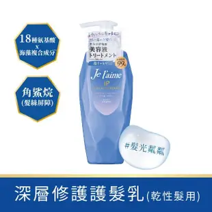 【KOSE Je L’aime】爵戀iP海洋精華修護護髮乳480ml(深層/水潤)