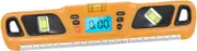 jojofuny Compact Level Gauge Finder Voice Prompt Yellow Backlit Spirit Level for Picture Frame Hanging