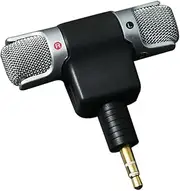 FELTECHELECTR 1pc Mini Stereo Microphone for Laptop PC Lightweight Direct Connection Tilt Up Design for Stereo Recording for Audio