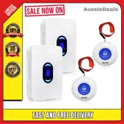 Wireless Caregiver Pager Alert System SOS Call Button for Patient Elderly AUS