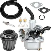 YOXUFA PZ19 Carburetor 19mm Carb for 125cc 110cc 50cc 70cc ATV Pit Dirt Bike Coolster Apollo Baja Kazuma falcon TaoTao DB10 DB24 GK110 Chinese Quad 4 Wheel Parts Black