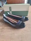 Josef Seibel Pippa Ballet Flats Shoes Womens EU 36 Black Silver Cap Top Leather
