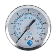 Water Pressure Gauge 1/4" NPT Thread Back Mount Pressure Gauge Range 0-15psi