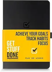 Undated Productivity Journal, 13 Week Planner for Goal Setting Plus 31 Daily Pages, 8.3"x5.5" :: Includes Guide with Tips :: Motivational and Inspirational, for Men & Women