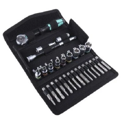 Wera Zyklop Speed RATCHET SOCKET SET 004016 28Pcs 5-13mm Metric, 1/4" Sq Drive