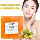Honey Glow Lemon Turmeric Kojic Acid Soap Bar Turmeric Face Body Soap G7L1