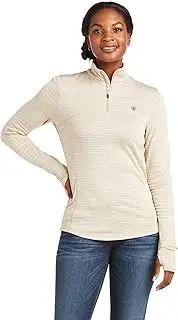 [ARIAT] Gridwork 1/4 Zip Baselayer