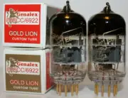 Matched Pair Genalex Gold Lion E88CC/6922 tubes, Brand New in Box !