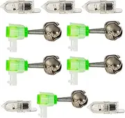 Fishing Rod Alarm, Fishing Rod Bells – Twin Bells Fishing Alarm Indicator | EFFICAC LED Fish Clip Sound Alert