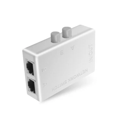 2 Port RJ45 RJ-45 Switch Ethernet Box Switcher Dual 2 Way Port Manual4094