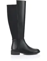 [VERALI] Gala Flat Knee High Boots in Black