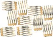 WOFASHPURET 10pcs Side Hair Combs for Women Tiny French Hair Combs for Wedding Accessories Crafting Supplies Styling