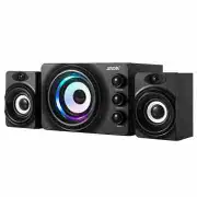 Q2 Bluetooth 2.1 Channel Stereo Bass Computer Speaker Wooden Loundspeaker Support U Disk TF Card Input BLACK COLOR