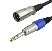 Balanced Male XLR To TRS 1/4 inch 6.35mm Microphone Stereo Jack Cable Lead 1M AU Stock