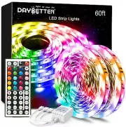 DAYBETTER Led Lights Color Changing Led Strip Lights with Remote Controller 60