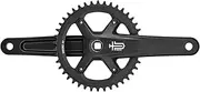 microSHIFT Sword Black 1x Crankset - 9/10-Speed, 42t, 110 Asym BCD, JIS Square Taper Spindle Interface, Black