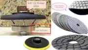 3/8" Bevel Bullnose Profiler 16 Granite Marble stone ceramic polish pad buffer