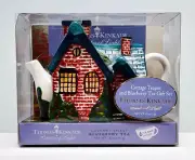 2005 Thomas Kinkade Figural Teapot w Tea Everett’s Cottage New Unopened